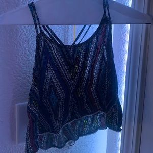 Abstract Print crop top , Teens